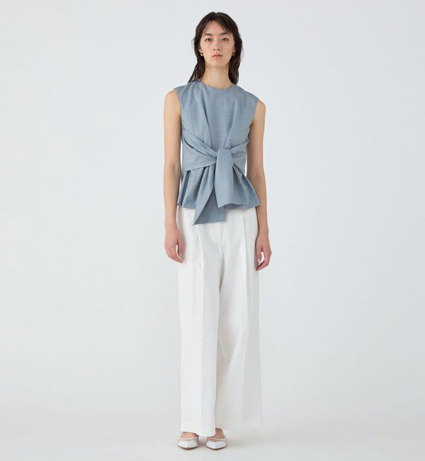 TOMORROWLAND collection「シャイニーシャーク ウエストリボンブラウス」|シャツ・ブラウス|