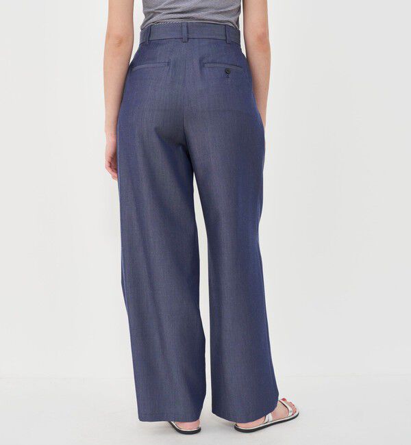 GALERIE VIE「ライトデニム ツータックストレートパンツ」|デニム|