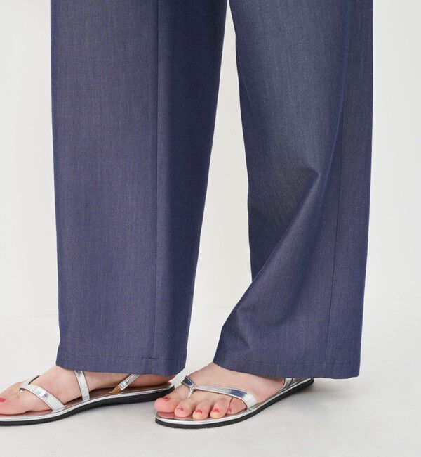 GALERIE VIE「ライトデニム ツータックストレートパンツ」|デニム|