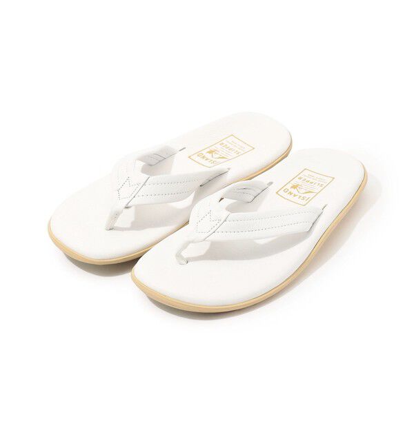 TOMORROWLAND GOODS「ISLAND SLIPPER PT202 レザートングサンダル」|サンダル|11 ホワイト