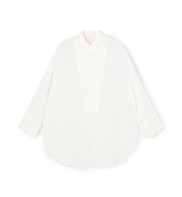 Ballsey「シアーリネン Vテールシャツ」|シャツ・ブラウス|11 ホワイト