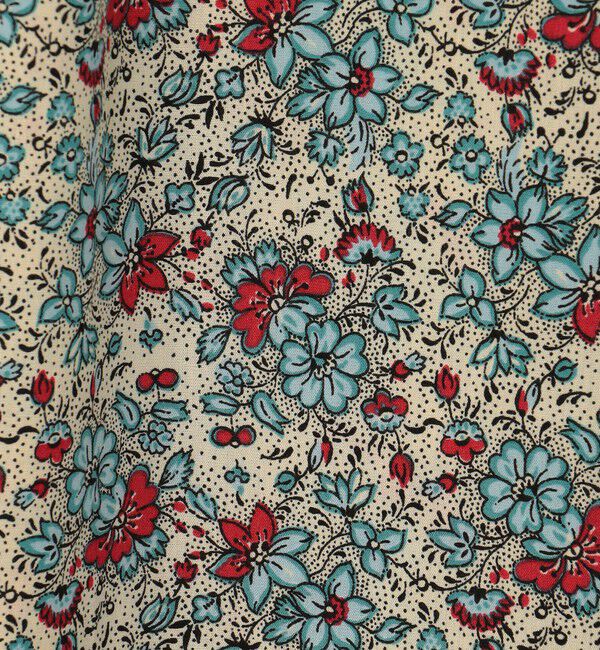 SOULEIADO「レーヨンブロードプリント バタフライスリーブワンピース」|ワンピース|