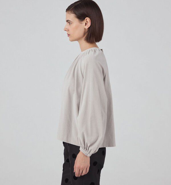 TOMORROWLAND collection「キャラメルヴェルト ギャザーブラウス」|シャツ・ブラウス|