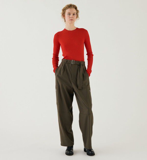 GALERIE VIE「プルミエールウールリブ クルーネックプルオーバー」|ニット・セーター|