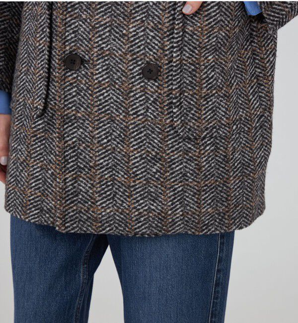 へリンボンスライバー ダブルブレストコート（MACPHEE）｜ルミネの