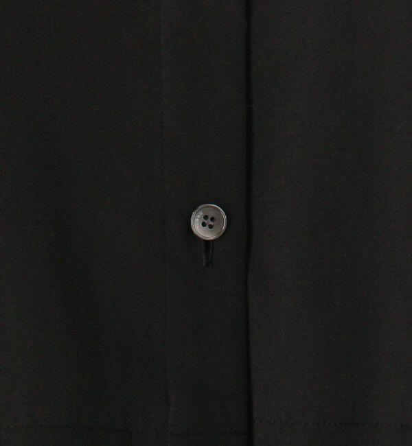 CABaN「タイプライターダブルクロス アシンメトリックフリルロングスリーブシャツ」|シャツ・ブラウス|