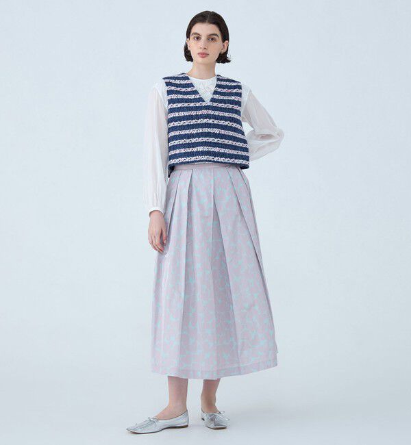 TOMORROWLAND collection「フルールボーダー フロンタブルジレ」|ベスト・ジレ|