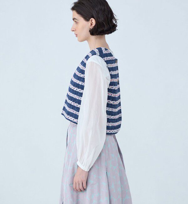 TOMORROWLAND collection「フルールボーダー フロンタブルジレ」|ベスト・ジレ|