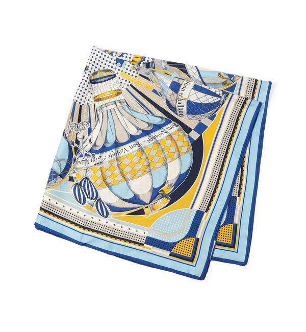 TOMORROWLAND GOODS「manipuri BALOON シルクスカーフ」|バンダナ・スカーフ|66 ブルー系