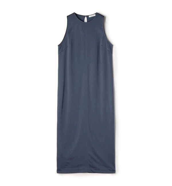 Edition「サテンダンボール ノースリーブ ワンピース」|ワンピース|65 ブルー