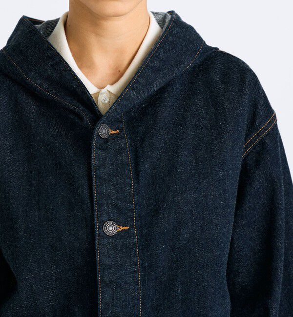 Edition「ワンウオッシュ エッセンシャルデニム フーデットブルゾン」|ブルゾン・スタジャン|