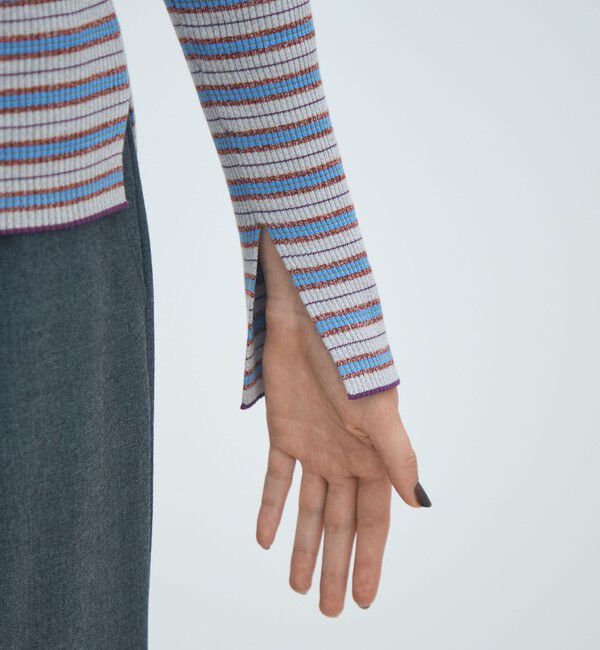 MACPHEE「コットンリブ ボートネックプルオーバー」|ニット・セーター|