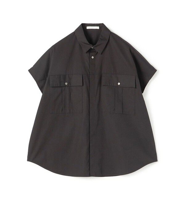 GALERIE VIE「コンパクトポプリン フレンチスリーブシャツ」|シャツ・ブラウス|19 ブラック