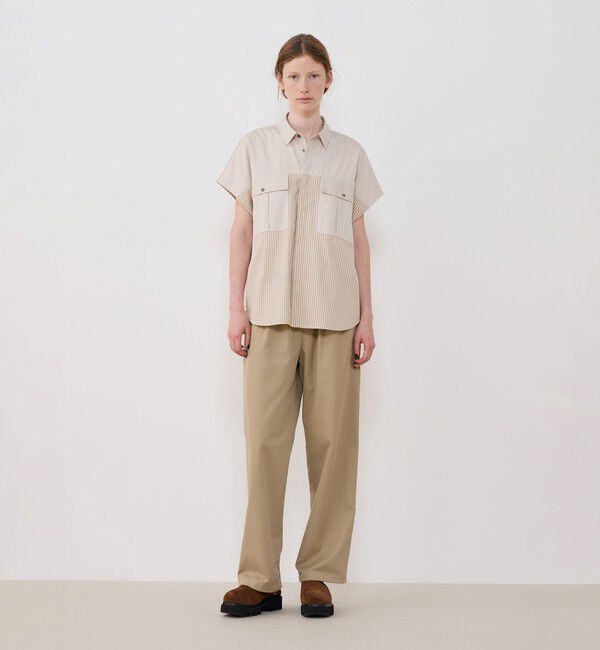 GALERIE VIE「コンパクトポプリン フレンチスリーブシャツ」|シャツ・ブラウス|