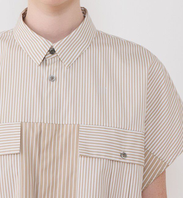 GALERIE VIE「コンパクトポプリン フレンチスリーブシャツ」|シャツ・ブラウス|