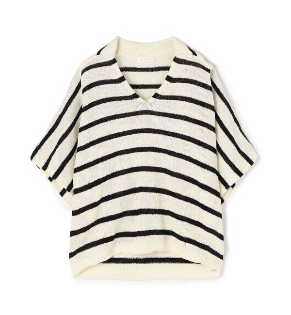 GALERIE VIE「ペーパーウール ポロカラープルオーバー」|ニット・セーター|16 ホワイト系