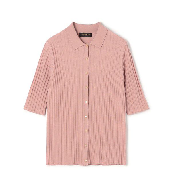 TOMORROWLAND collection「カシミヤシルクリブ ポロカーディガン」|ニット・セーター|31 ライトピンク