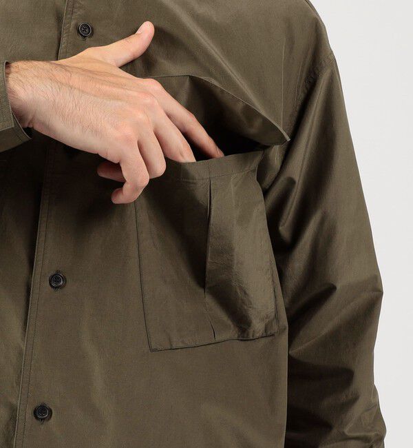 TOMORROWLAND MENS「コットンシルク ダブルポケット シャツブルゾン」|シャツ・ブラウス|