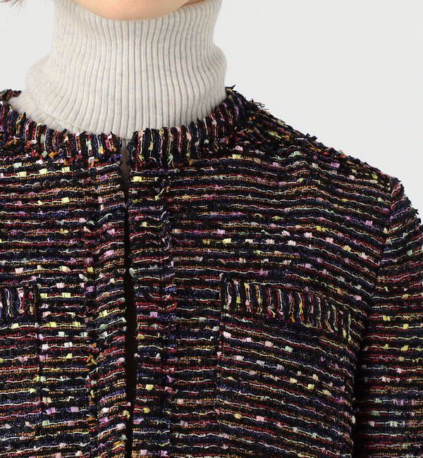 Ballsey「フリンジヤーンツイード 4ポケットジャケット」|ノーカラージャケット|