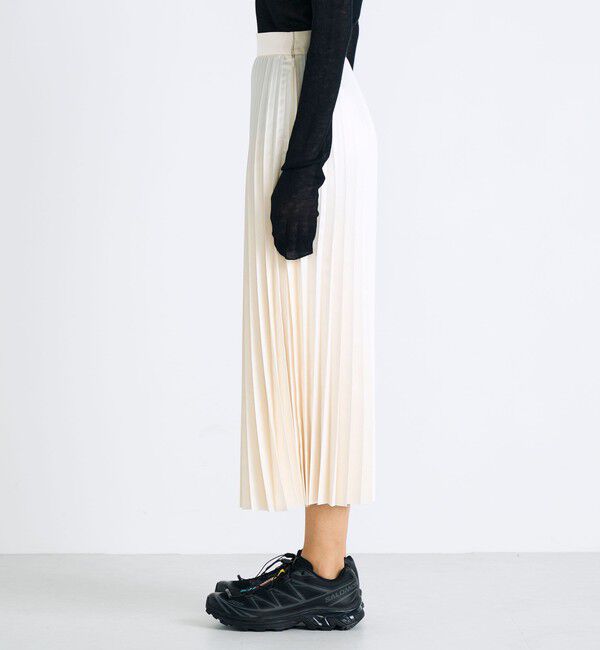 Edition「エンボスサテン プリーツスカート」|スカート|