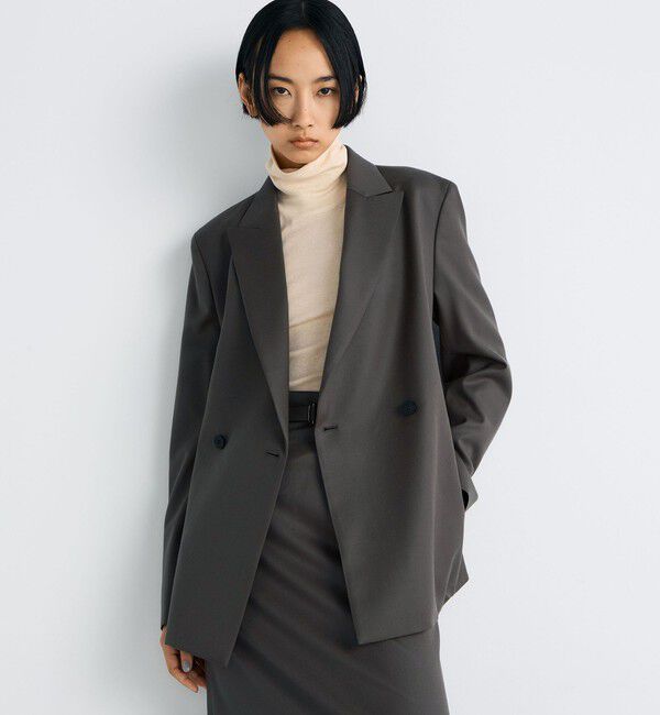 Edition「Super160's ウールツイル ダブルジャケット」|テーラードジャケット|