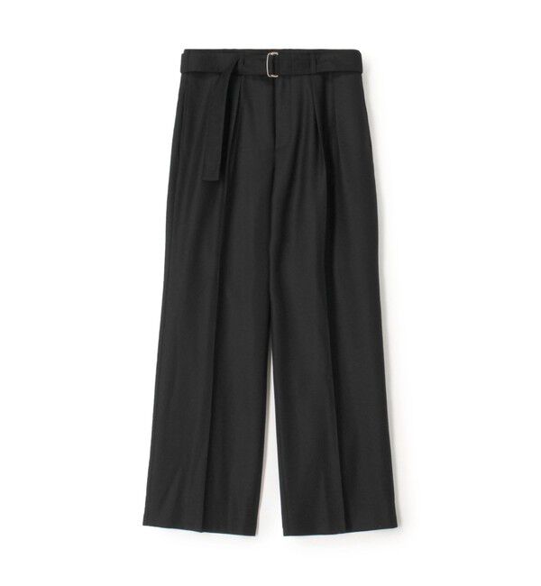 Edition「Super160's ウールギャバベルトパンツ」|その他|19 ブラック