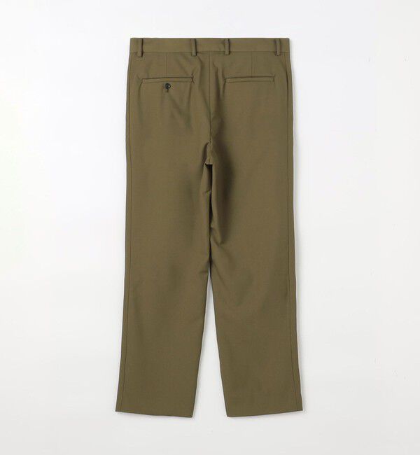 CABaN「ウールタイプライター サイドライン2タックパンツ」|チノ|