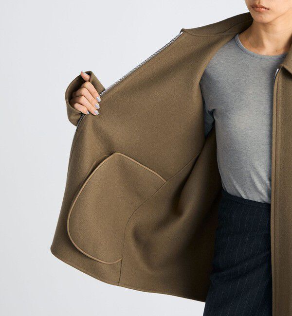 Edition「ウールカシミヤ ダブルフェイス ジップブルゾン」|その他|