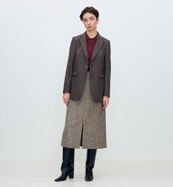 TOMORROWLAND collection「シングルトラックストライプ 2Bテーラードジャケット」|テーラードジャケット|