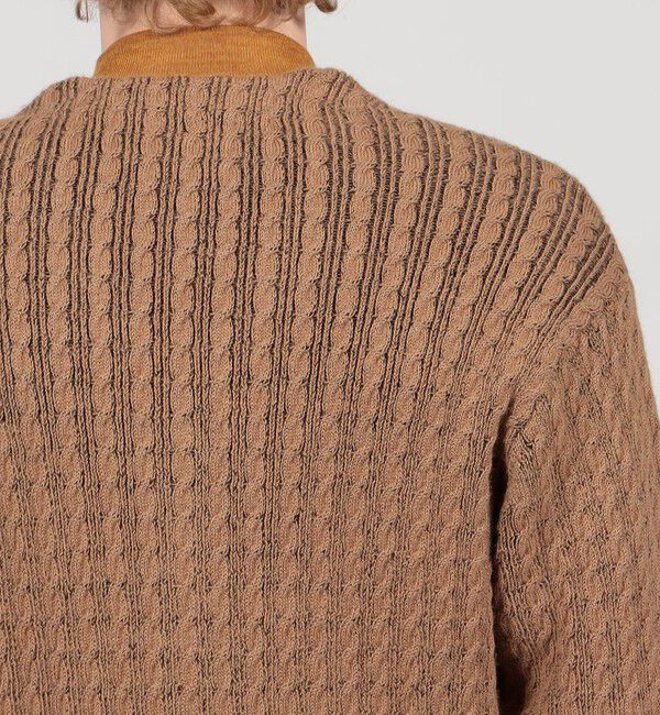 TOMORROWLAND MENS「TOMORROWLAND tricot アルパカポリエステルケーブル Vネックカーディガン」|カーディガン|