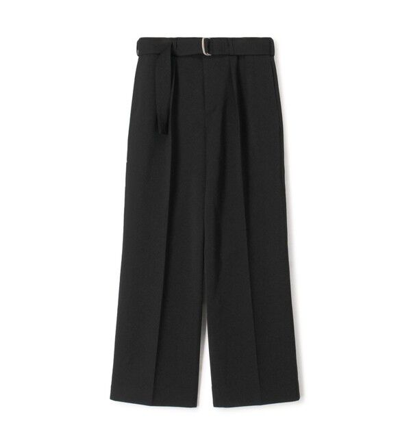 Edition「ウールビンテージサテン ベルトパンツ」|その他|19 ブラック