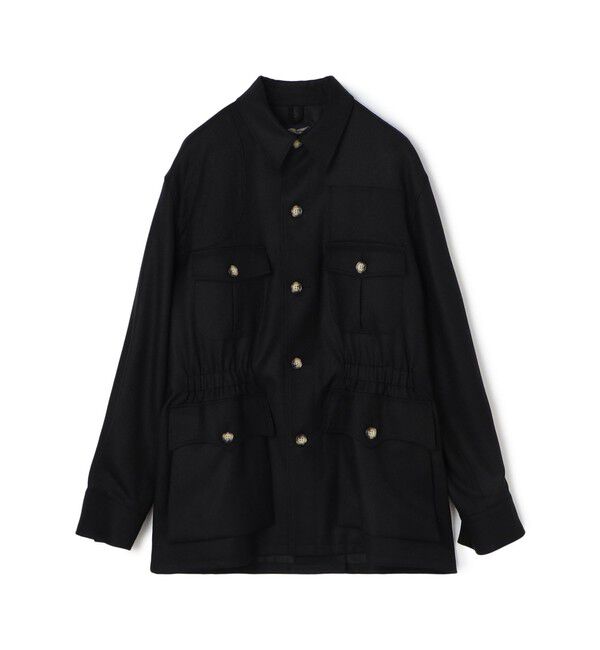 TOMORROWLAND MENS「【別注】Willis&Geiger ウール シャツブルゾン DORMEUIL」|ブルゾン・スタジャン|19 ブラック