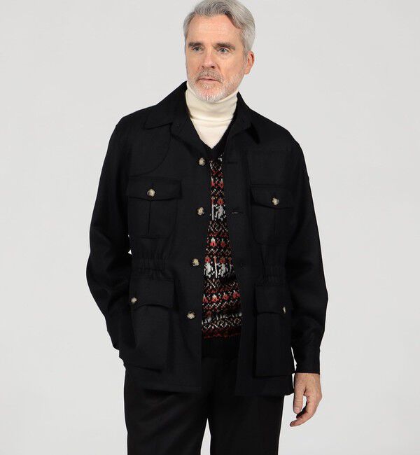 TOMORROWLAND MENS「【別注】Willis&Geiger ウール シャツブルゾン DORMEUIL」|ブルゾン・スタジャン|