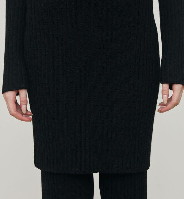 DES PRES「ウールリブ Vネックワンピース」|ワンピース|