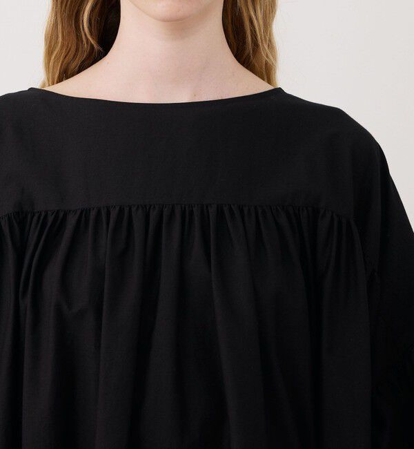 GALERIE VIE「コットンシルクパラシュート ギャザーワイドワンピース」|ワンピース|