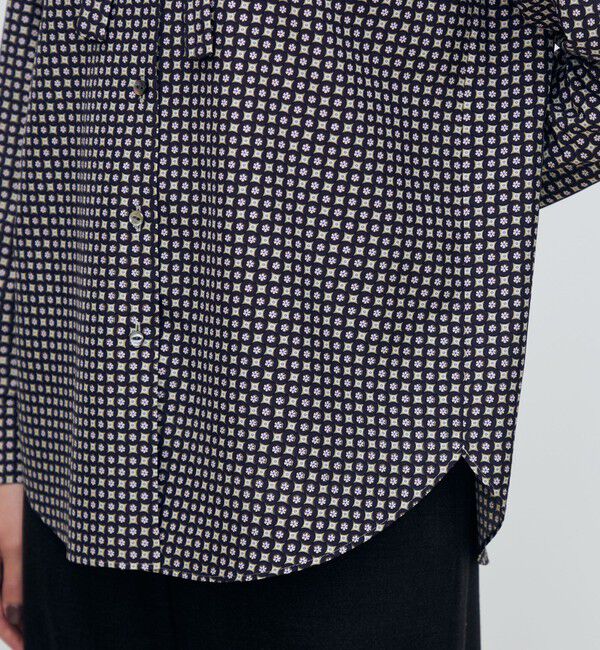 TOMORROWLAND collection「コモンフラワープリント ボウタイブラウス」|シャツ・ブラウス|