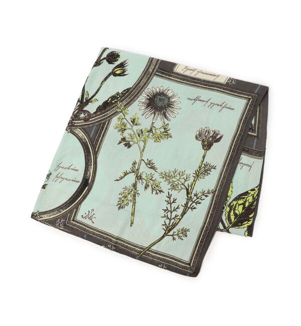 TOMORROWLAND GOODS「【別注】MANIPURI FLAME FLOWER スカーフ」|バンダナ・スカーフ|48 ミントグリーン系