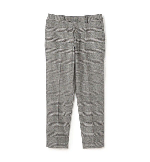 TOMORROWLAND MENS「カレッジフランネルウール ノープリーツスラックス」|スラックス|16 グレンチェック