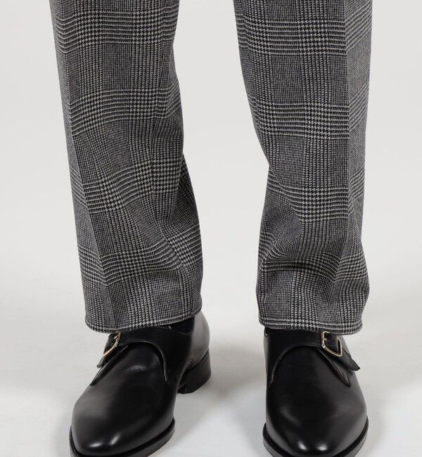 TOMORROWLAND MENS「カレッジフランネルウール ノープリーツスラックス」|スラックス|