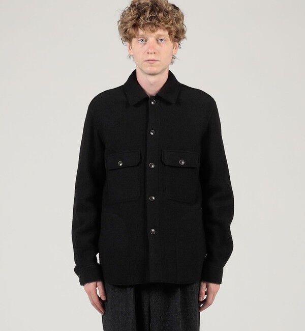 TOMORROWLAND MENS「ボイルドウール シャツブルゾン MANTECO」|ブルゾン・スタジャン|