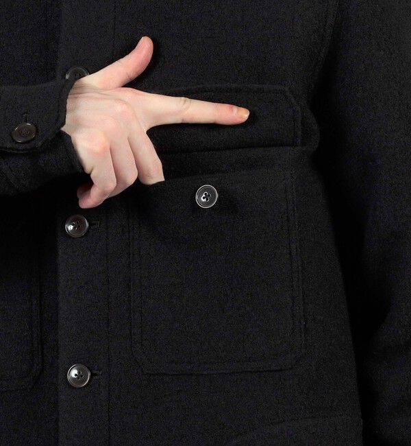 TOMORROWLAND MENS「ボイルドウール シャツブルゾン MANTECO」|ブルゾン・スタジャン|