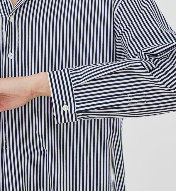 GALERIE VIE「【WEB先行予約】シルキーコットン スキッパーブラウス」|シャツ・ブラウス|