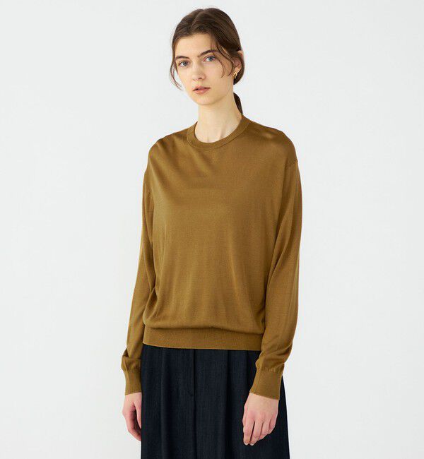 Ballsey「【WEB先行予約】エヴァーシルク クルーネックプルオーバー」|ニット・セーター|