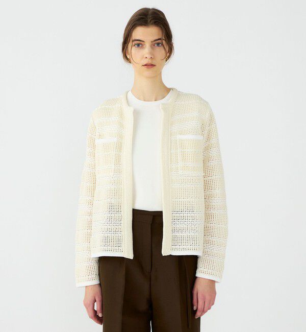 Ballsey「【WEB先行予約】ドライコットン クルーネックカーディガン」|カーディガン|