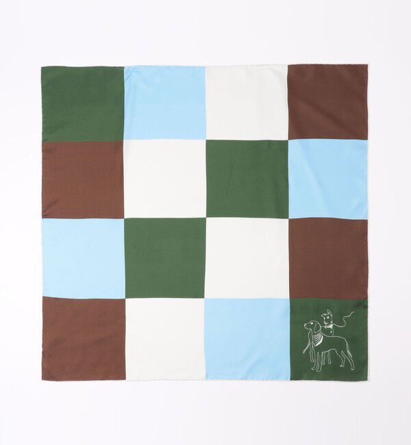 TOMORROWLAND GOODS「sense the pebble Carmel シルクスカーフ」|バンダナ・スカーフ|