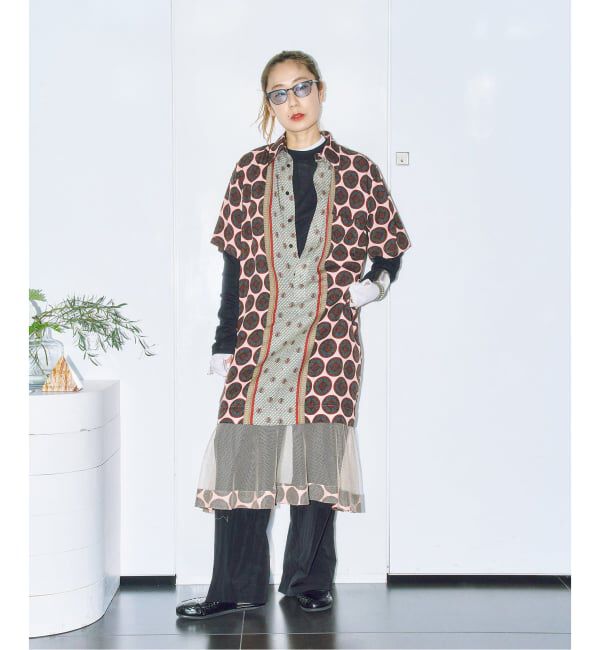  「TOGA PULLA INNER PRINT DRESS TZ261-FH963：ワンピース」|ワンピース|