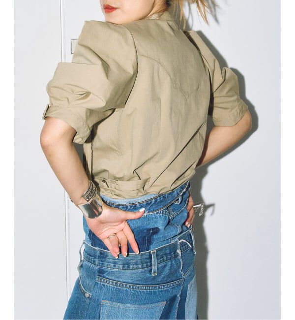  「TOGA PULLA TWILL FRINGE BLOUSE TP261-FJ226：ブラウス」|シャツ・ブラウス|