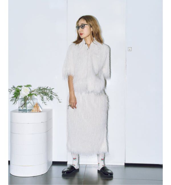  「TOGA PULLA FRINGE SKIRT TP261-FG233：スカート」|スカート|