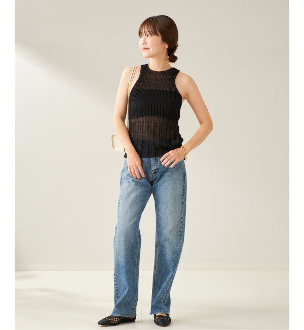 Plage「ENRICA / エンリカ SHEER RIB ノースリーブ」|ニット・セーター|