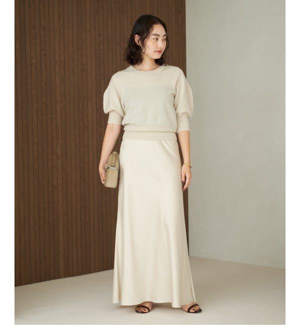 Plage「R&rsquo;IAM ハーフスリーブパフニット」|ニット・セーター|